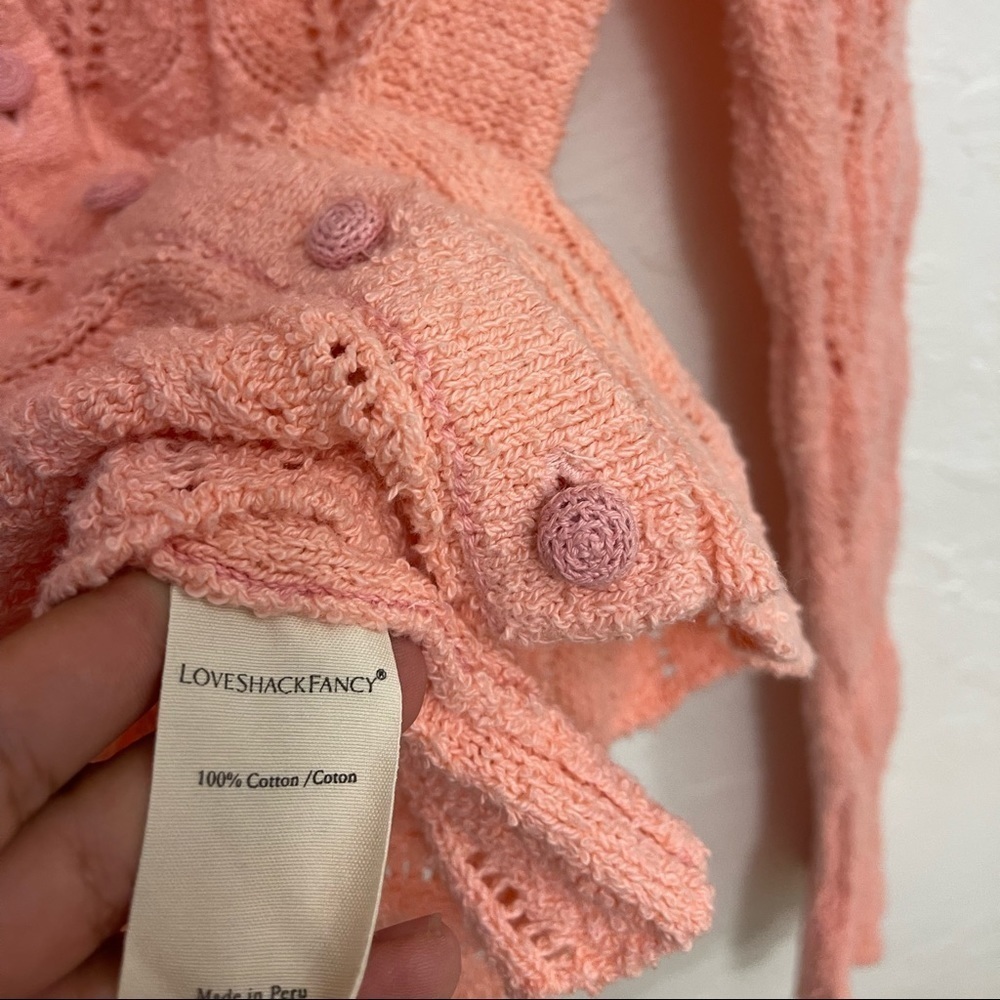 Loveshackfancy Warren Ruffle Button Up Cardigan T… - image 4